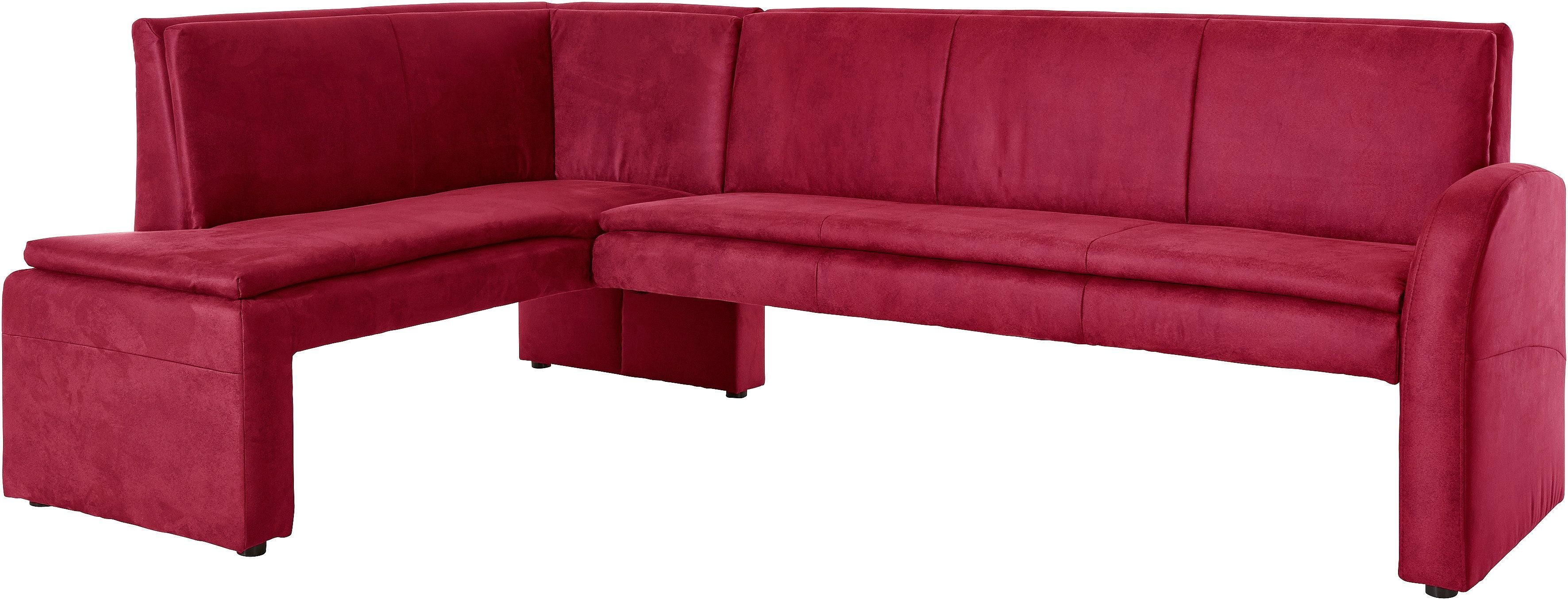 exxpo - sofa fashion Eckbank Cortado, elegant und modern mit hohem Sitzkomfort, hohe Bodenfreiheit, schöne Detailverarbeitung, wahlweise Lederbezug