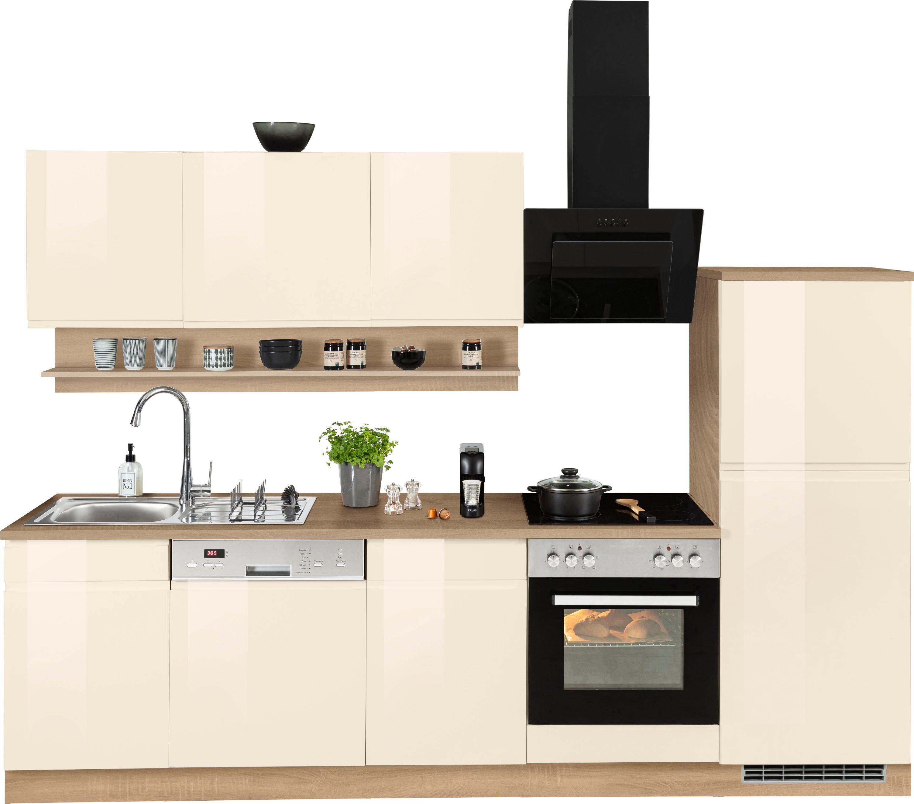 KOCHSTATION Küchenzeile KS-Virginia, Breite 280 cm, günstig online kaufen