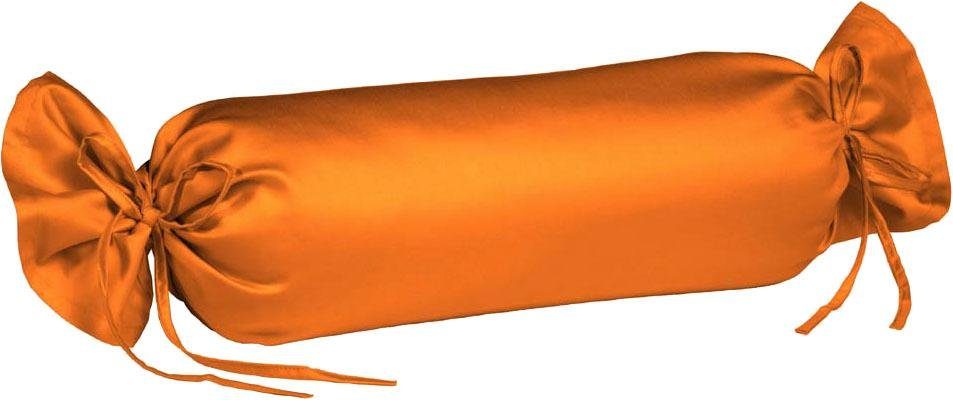 Interlock Jersey, Stück), Interlock orange bügelfreier Nackenrollenbezug in Qualität Colours fleuresse (2