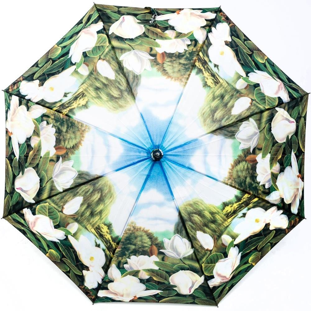 Luckyweather not just any other day Stockregenschirm Regenschirm Motiv MAGNOLIEN Automatik