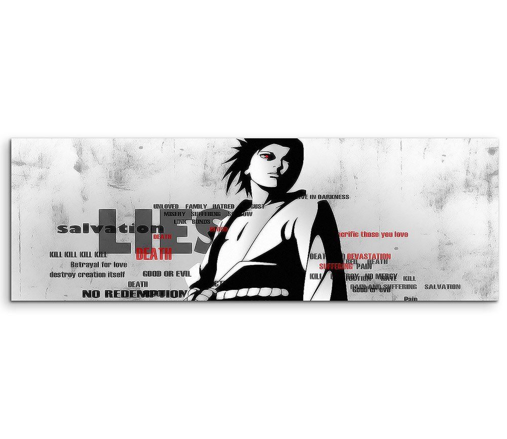 Sinus Art Leinwandbild Sasuke Naruto Shippuuden 150x50cm