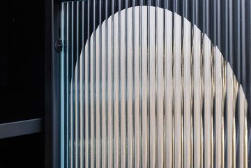 riess-ambiente Nachttisch PARIS 60cm schwarz / transparent (Einzelartikel, 1-St), Schlafzimmer · Wohnzimmer · Metall · Beistelltisch · Modern Design