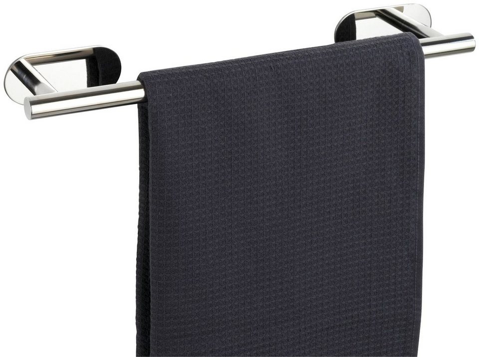WENKO Handtuchhalter Orea Shine, BxTxH: : 40x7x4,5 cm, befestigen ohne  bohren, Der lange Handtuchhalter bietet viel Platz für ein Badetuch bzw.  Duschtuch
