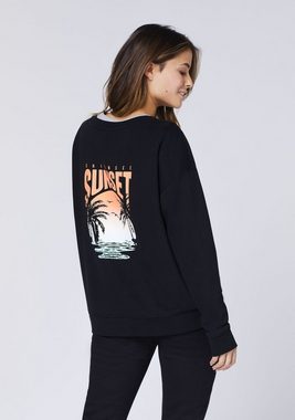 Chiemsee Sweatshirt Sweater mit Logo- und Sunset-Motiv 1