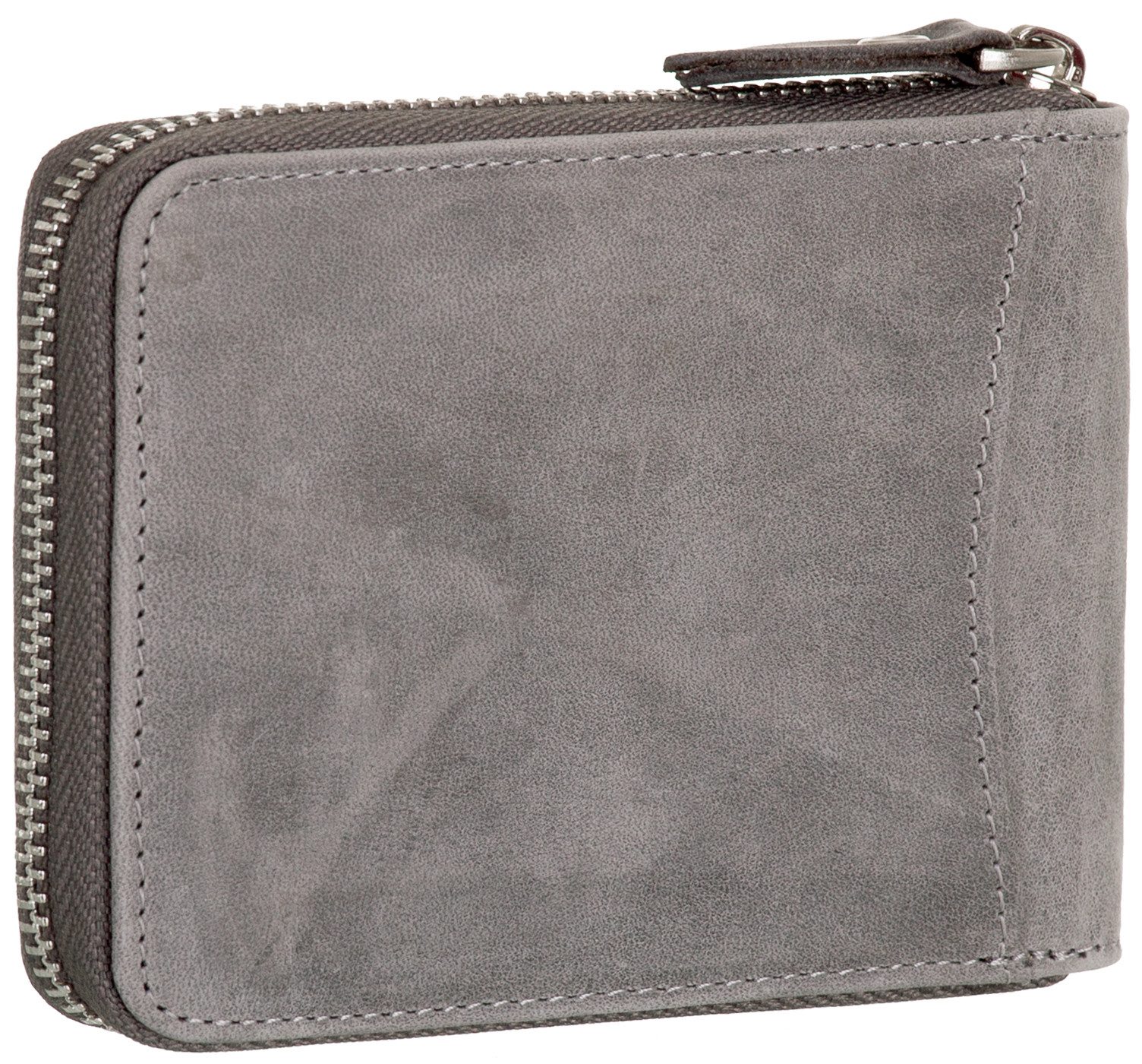 BAG STREET Geldbörse, Geldbörse Echt Leder RFID mit Reißverschluss Portemonnaie Geldbeutel