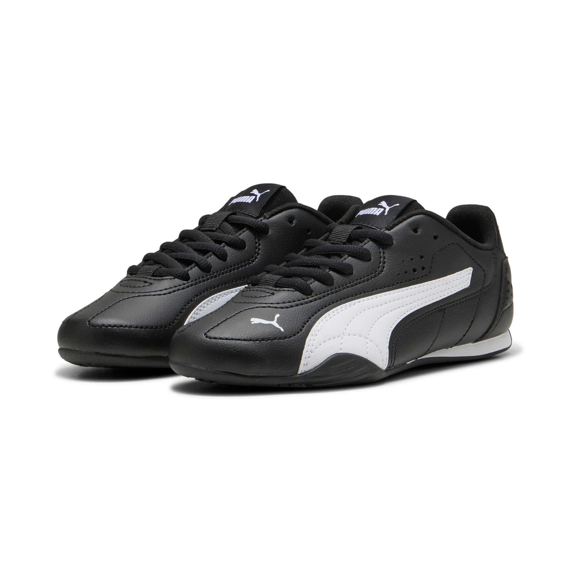PUMA CATCH JR Sneaker (Design auf den Spuren des Puma Speedcat) mit Gummilaufsohle, mit Schnürung, mit SOFTFOAM+ Innensohle
