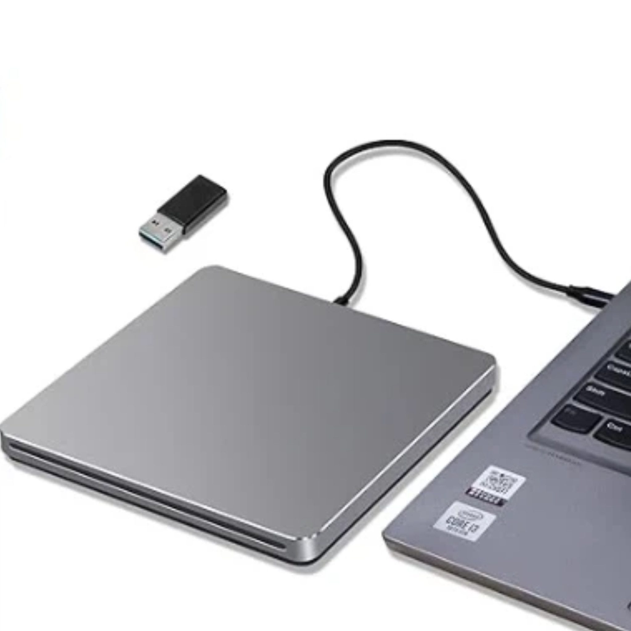 CarpOn Externes DVD Laufwerk USB 3.0 CD Brenner für MacBook Laptop Windows DVD-Brenner