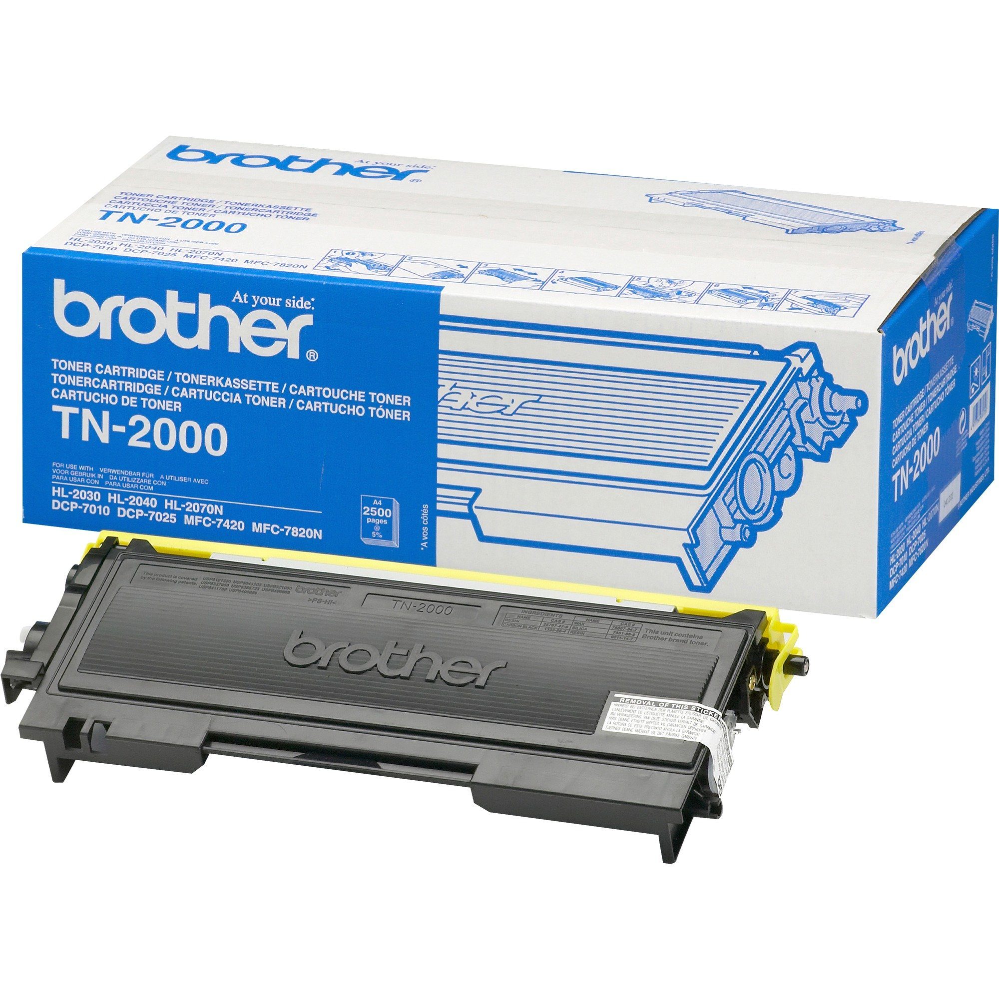 Brother Tonerkartusche Brother Toner Schwarz TN-2000
