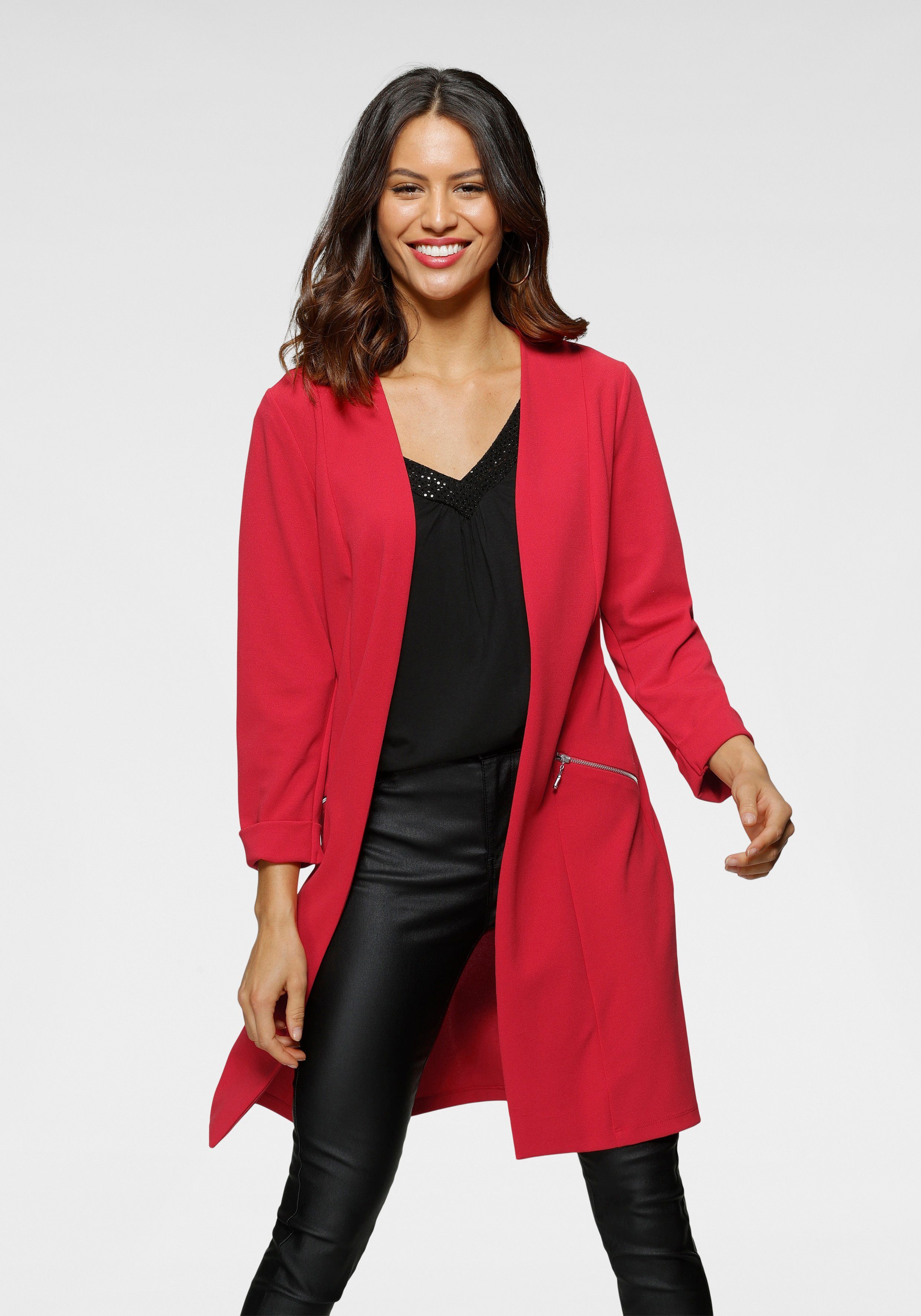 Laura Scott Longblazer mit Reißverschlüssen - NEUE KOLLEKTION