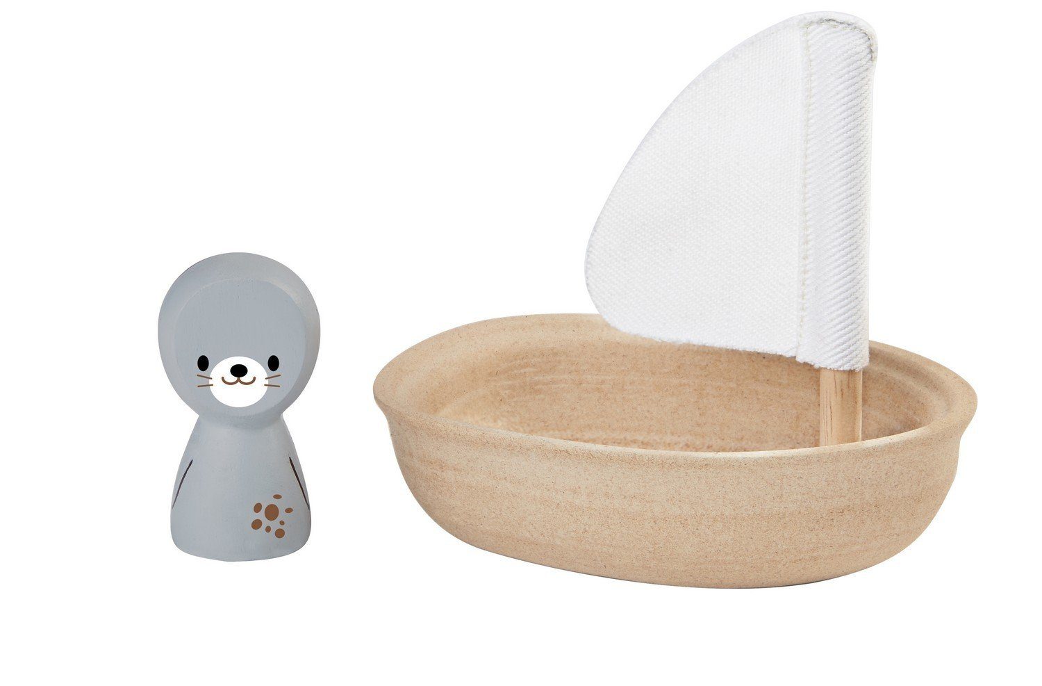 Plantoys Badespielzeug Segelboot Robbe