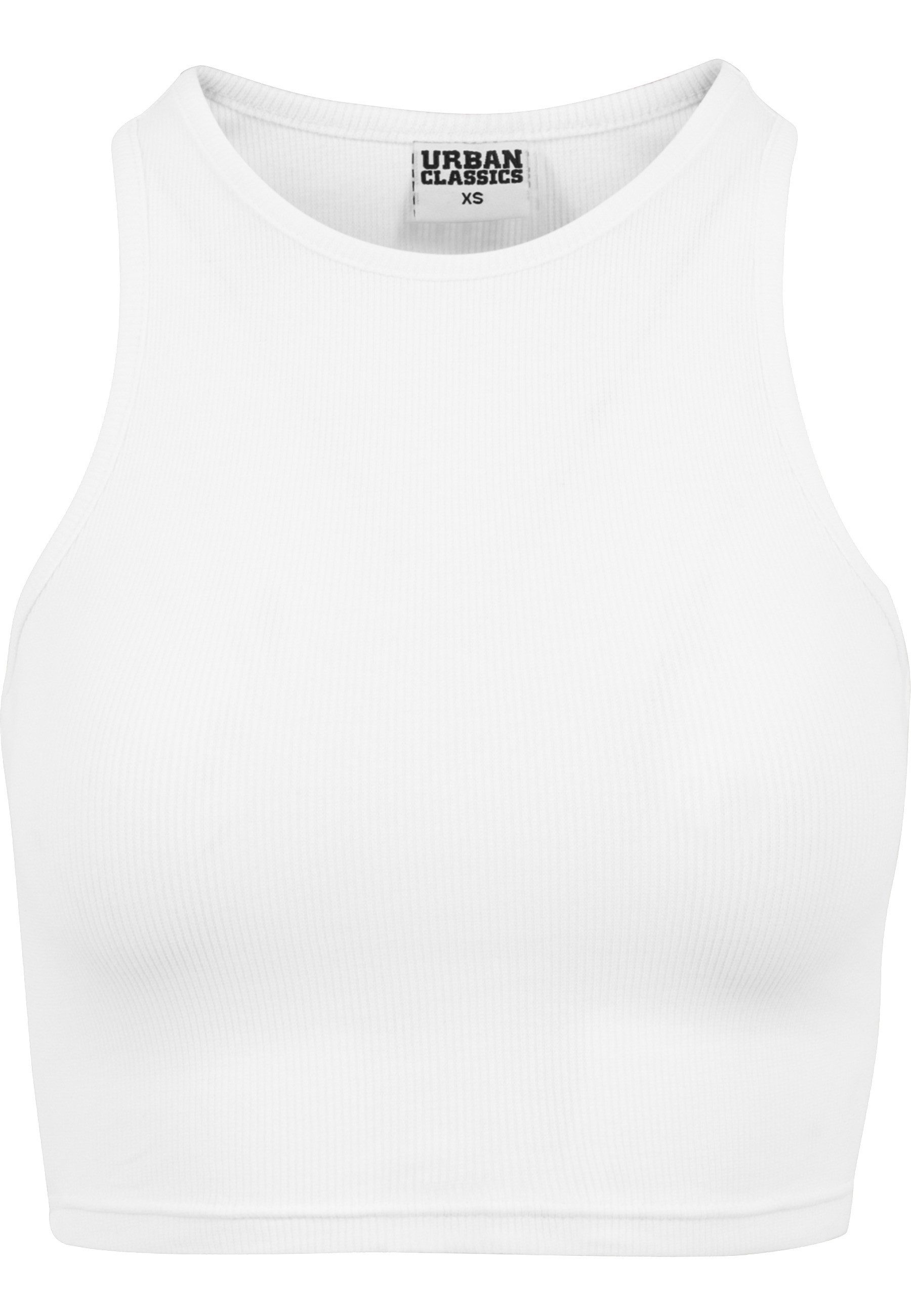 URBAN CLASSICS Tanktop Urban Classics Damen Ladies Cropped Rib Top (1-tlg)
