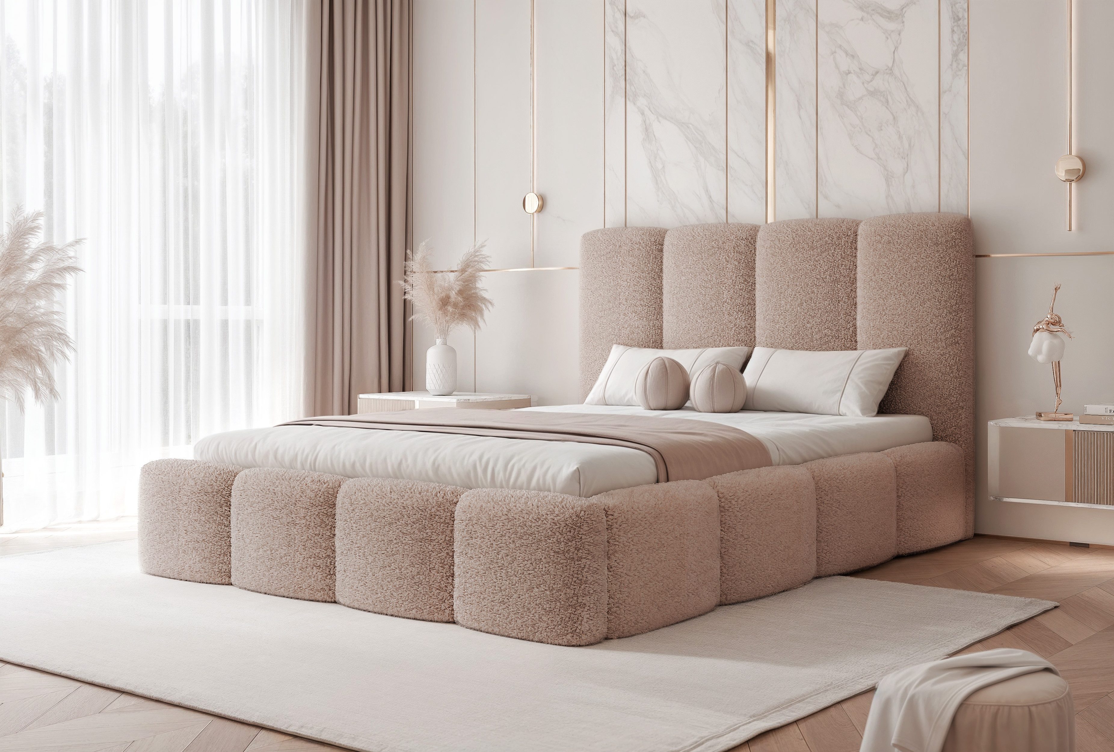 yourhouse24 Polsterbett Maro Doppelbett Bettgestell Lattenrost günstig online kaufen