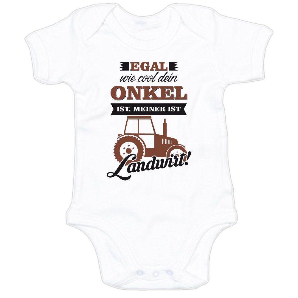 Kurzarmbody Egal wie cool dein Onkel ist, meiner ist Landwirt!