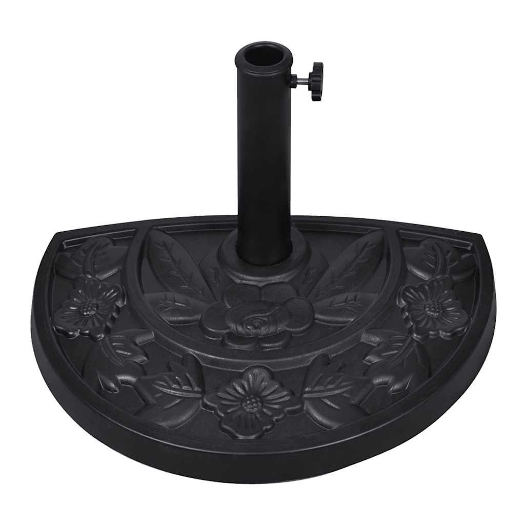 vidaXL Schirmhalter Sonnenschirmständer halbrund Schirmfuss Ständer, 1 tlg.