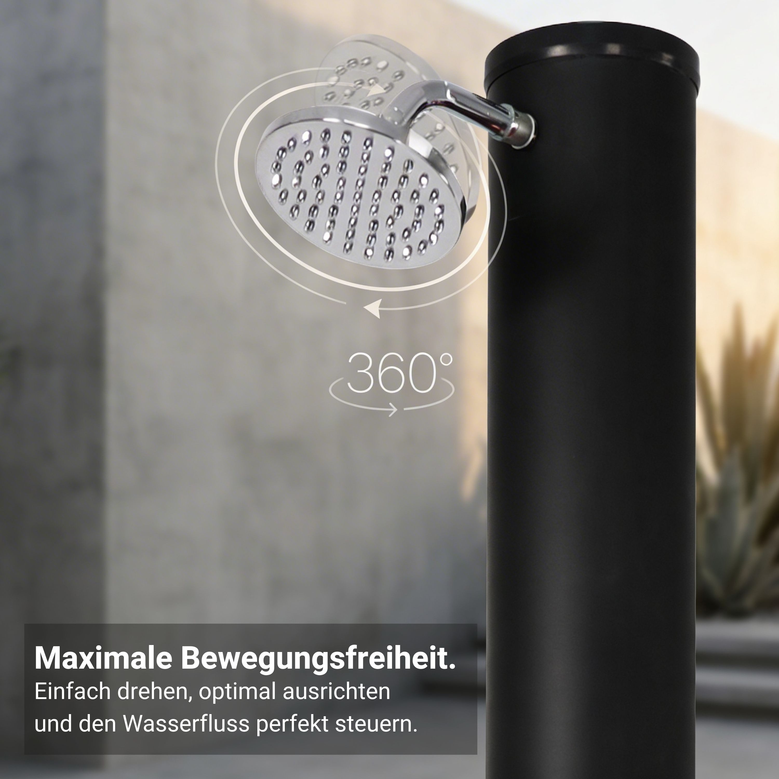 NovaTerra Solardusche Gartendusche Campingdusche mit Bodenelement 20/35/40/60L bis 60°C, Schwenkbarer Regenduschkopf, Inkl. Bodenelement & Schutzhaube
