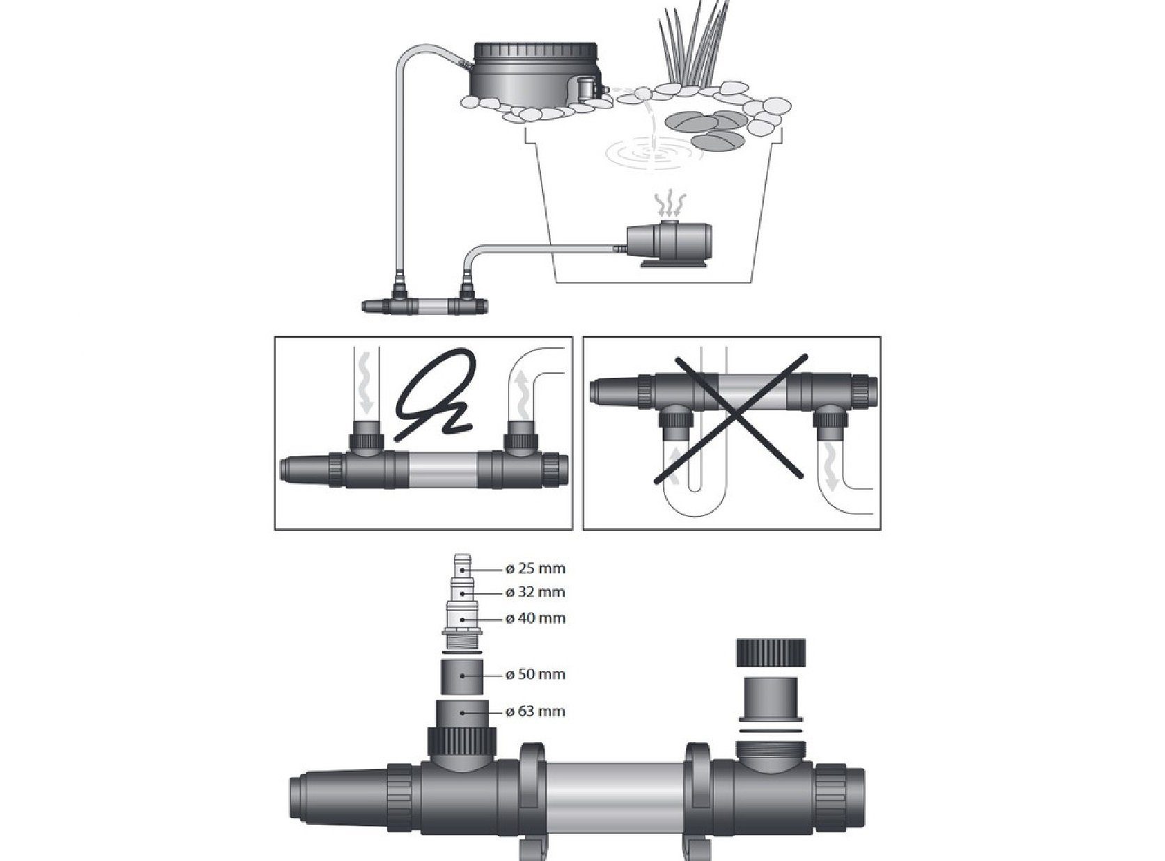 Aquaforte Regelheizer Aquaforte Teichheizer Edelstahl verbessertes Modell 3 KW für 15000