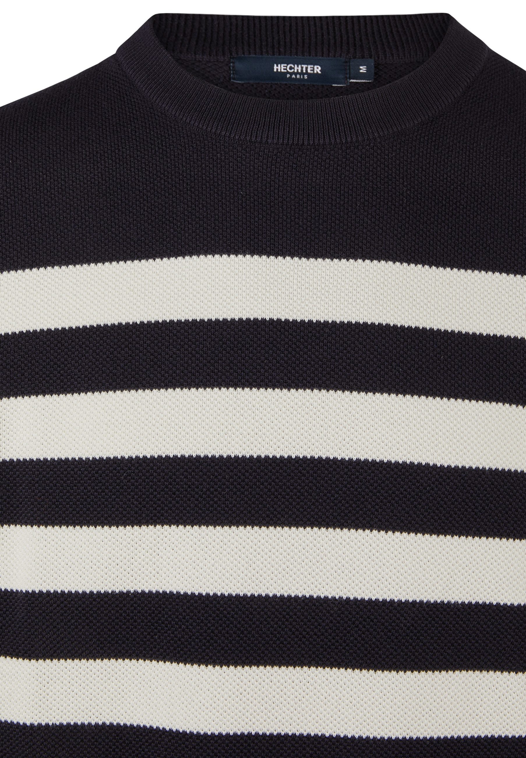 HECHTER PARIS Strickpullover mit Streifen (1-tlg)