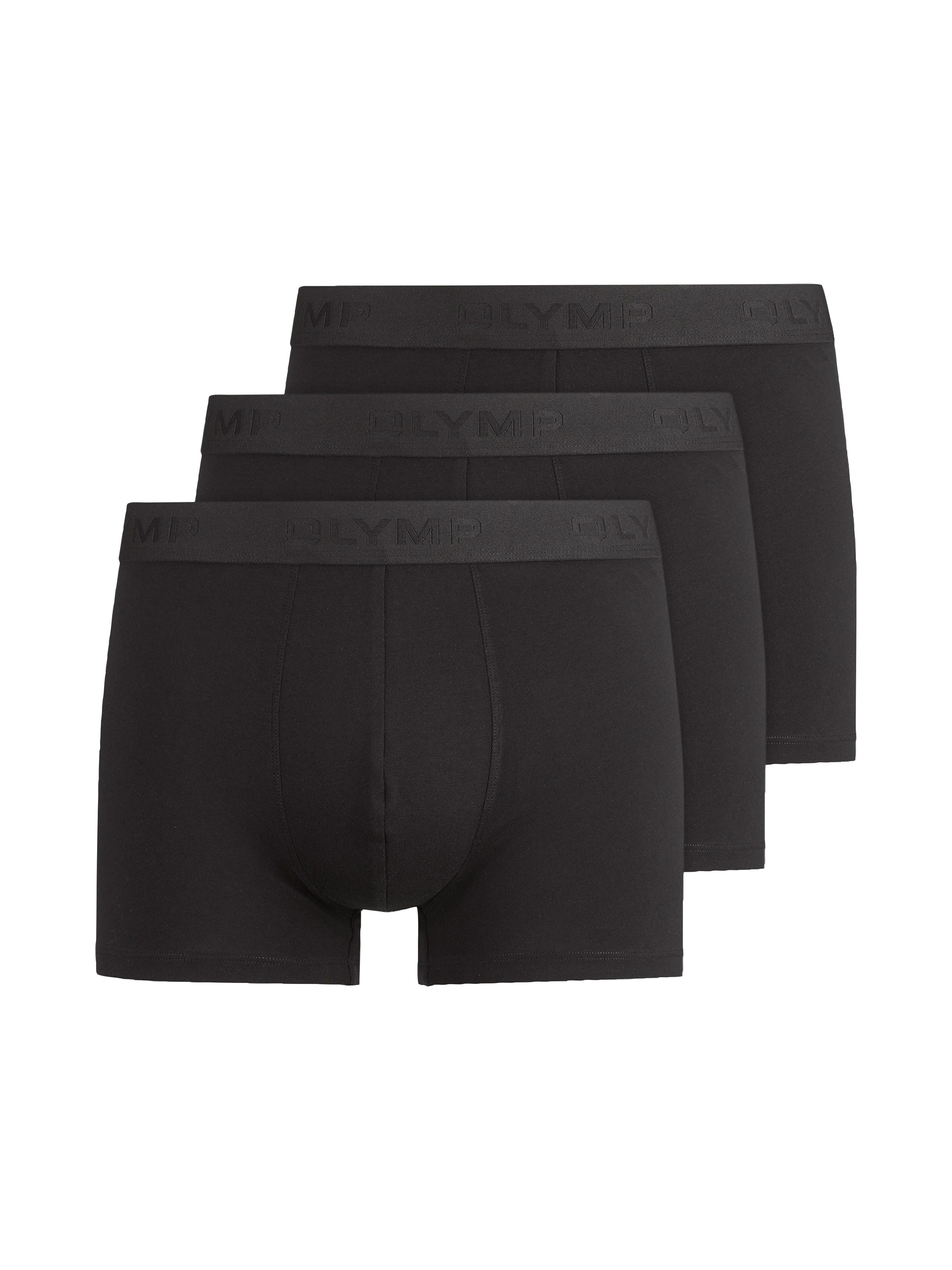 OLYMP Boxershorts (Packung, 3-St., 3er) mit Ton-in-Ton Markenlogo günstig online kaufen