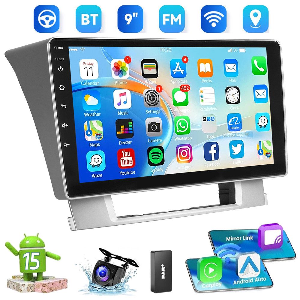 DAB+ Android 15 Wireless Carplay Für Opel Astra J 2010-2014 GPS Navi Autoradio