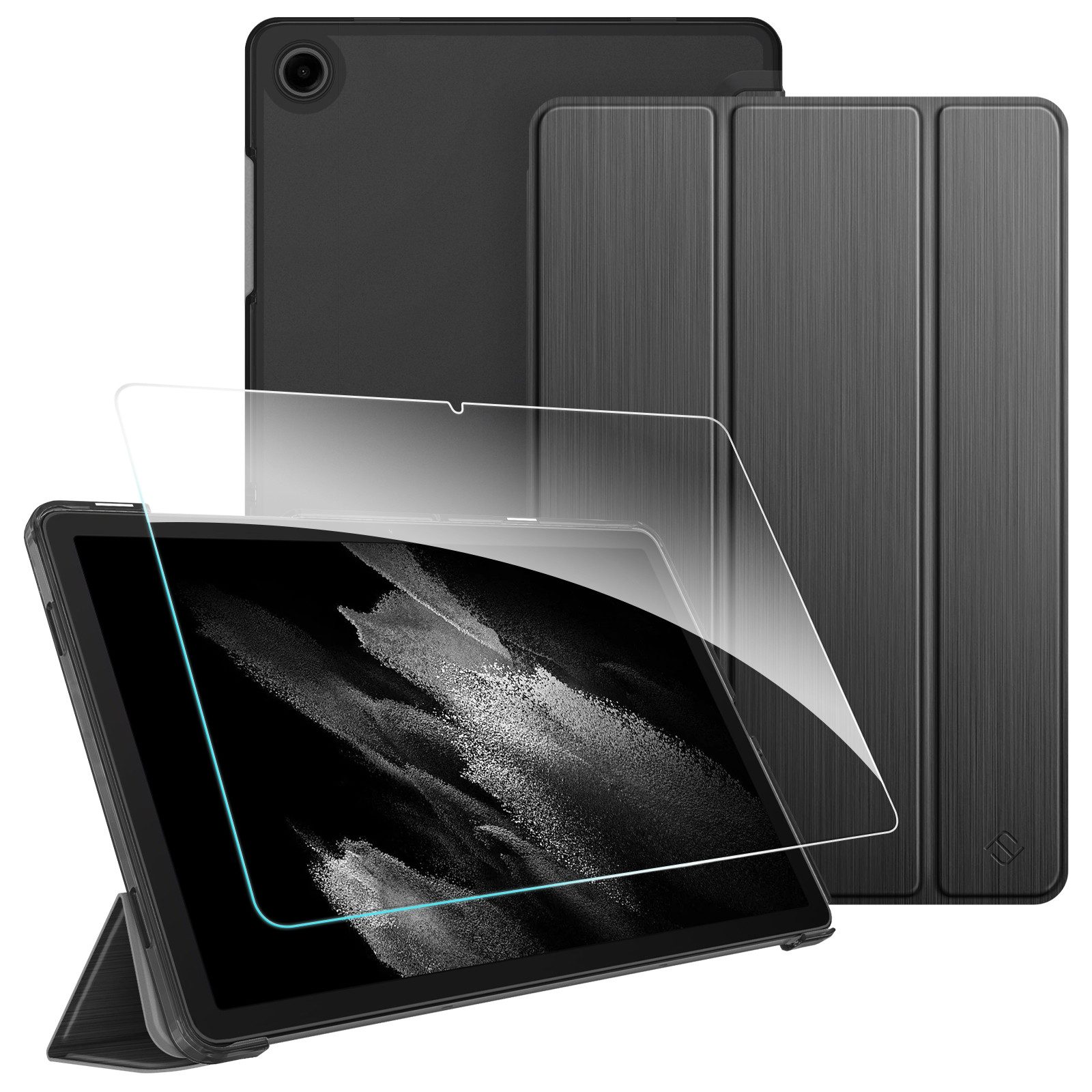Fintie Tablet-Hülle für Samsung Galaxy Tab A11+ Plus 11 Zoll 2025 / Tab A9+ Plus 11'' 2023 11 Zoll, mit Schutzfolie, Ultradünn Schutzhülle mit Translucent Rückseite Cover von Fintie