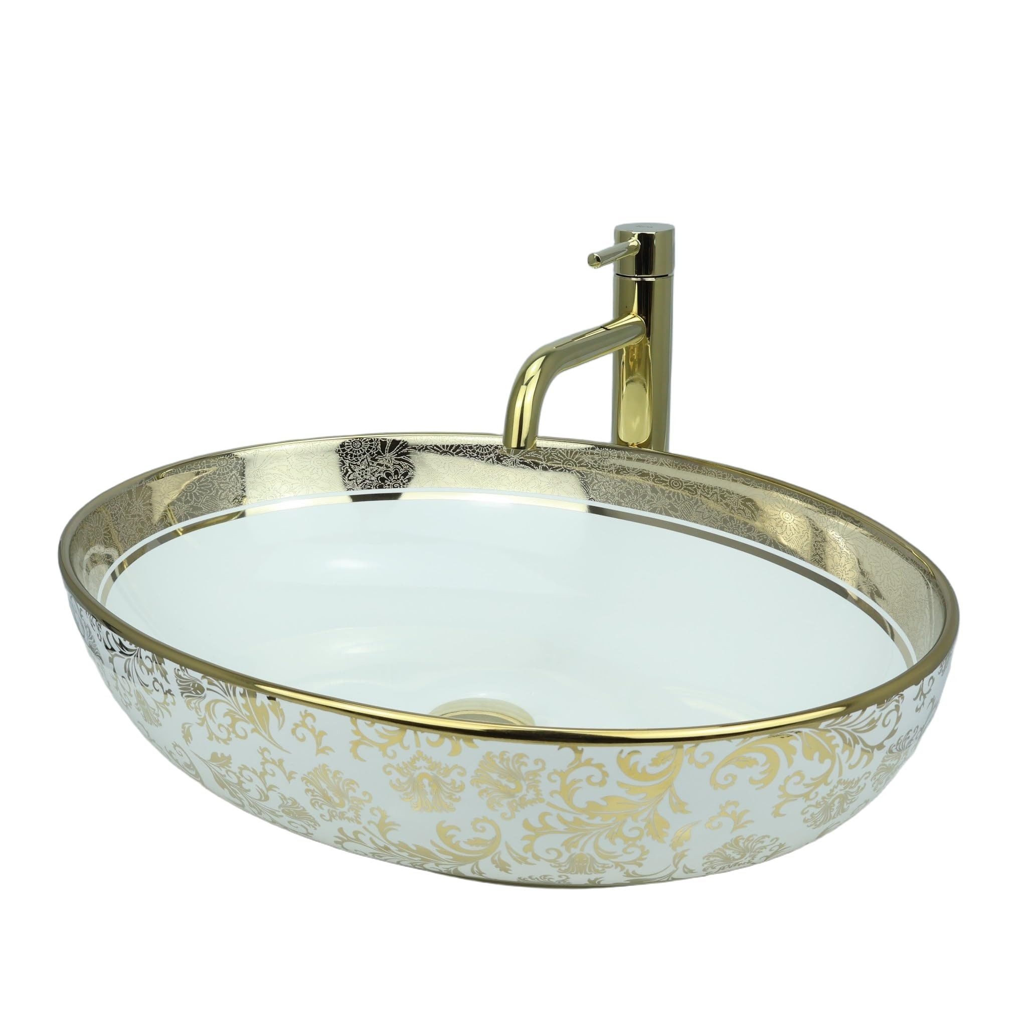 GTM Design Aufsatzwaschbecken MARGOT Glanz Modern Waschbeckenm