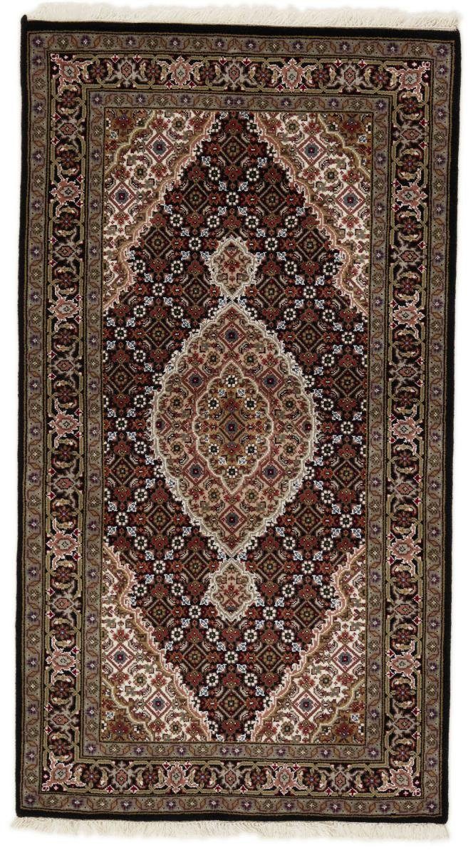 Orientteppich Indo Täbriz 92x167 Handgeknüpfter Orientteppich Läufer, Nain Trading, rechteckig, Höhe: 12 mm