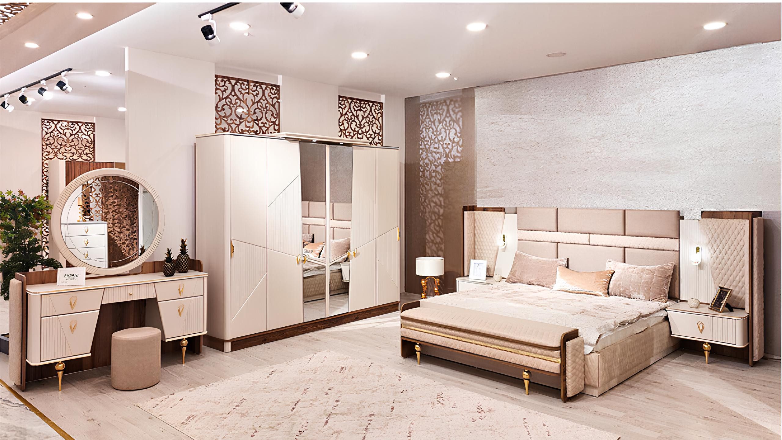 Xlmoebel Schminktisch Eleganter Schminktisch mit Spiegel und hochwertigem Design (Schminktisch mit Spiegel, Schminktisch mit Spiegel), Hergestellt in Europa