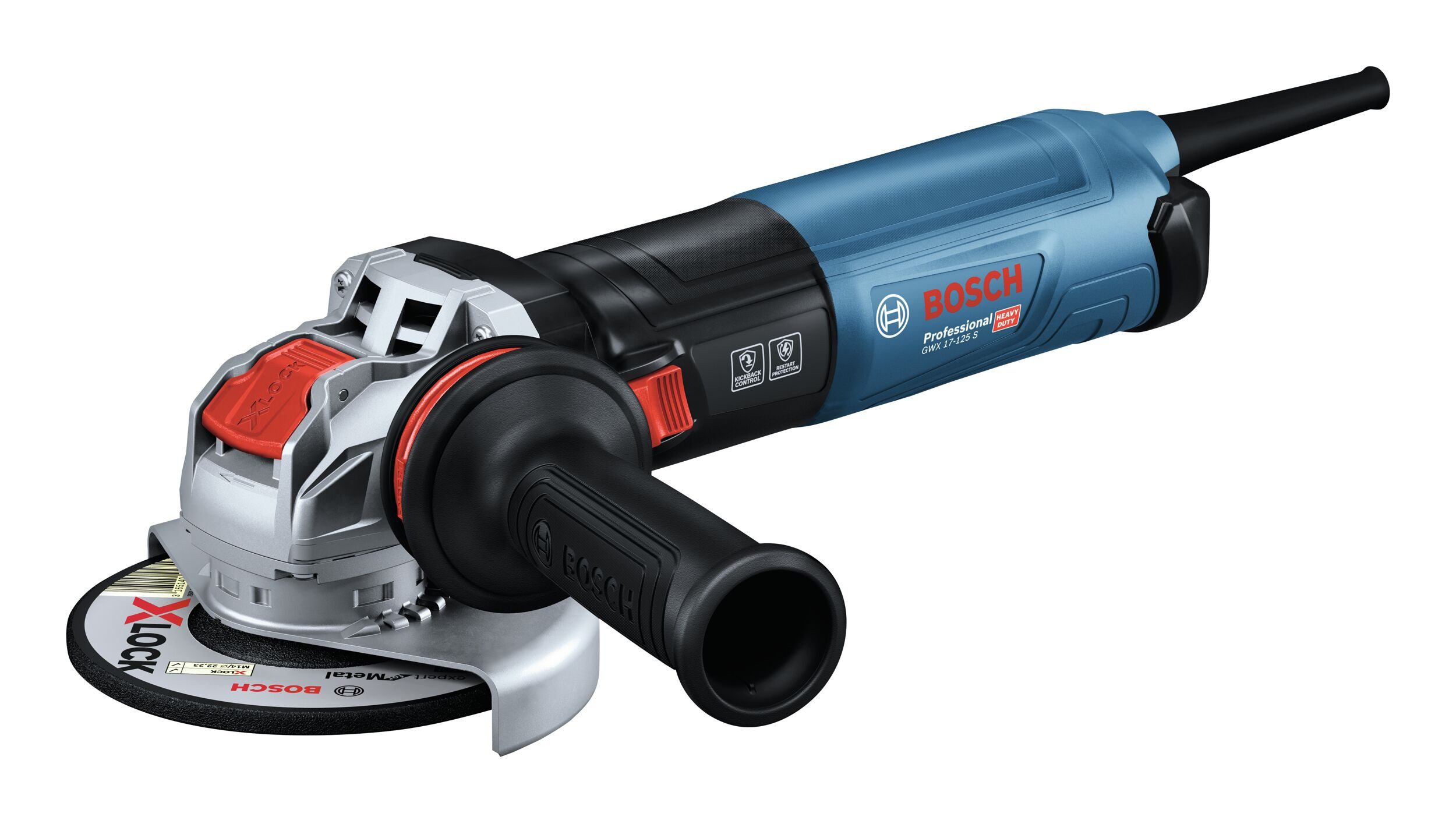 BOSCH Winkelschleifer GWX 17-125 S, max. 11500 U/min, Mit X-LOCK - im Karton