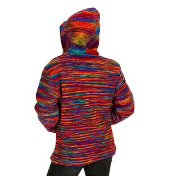 KUNST UND MAGIE Hoodie Hoodie Regenbogen Kapuzenpullover Strickjacke Wolle Winter Pullover