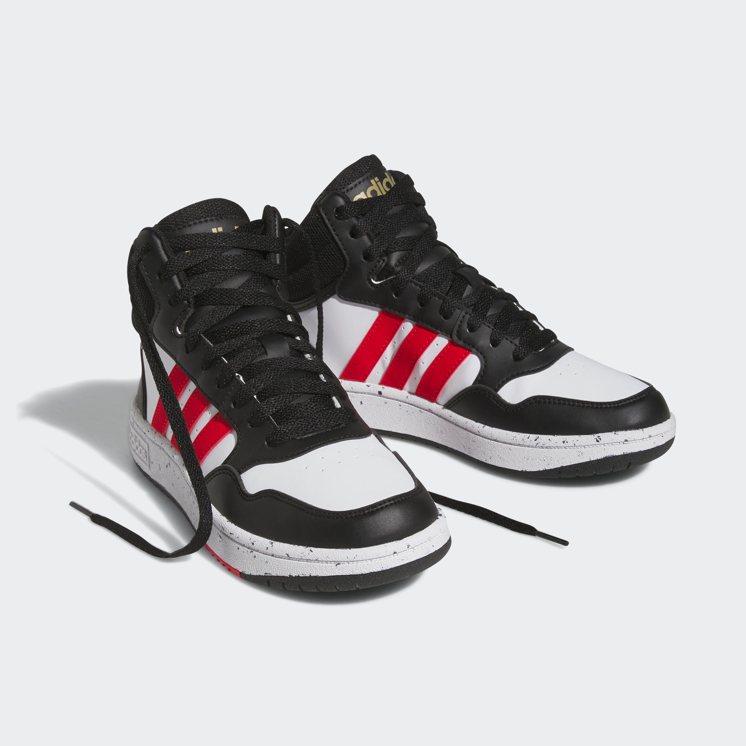 adidas Sportswear HOOPS MID Sneaker weiß-schwarz-rot