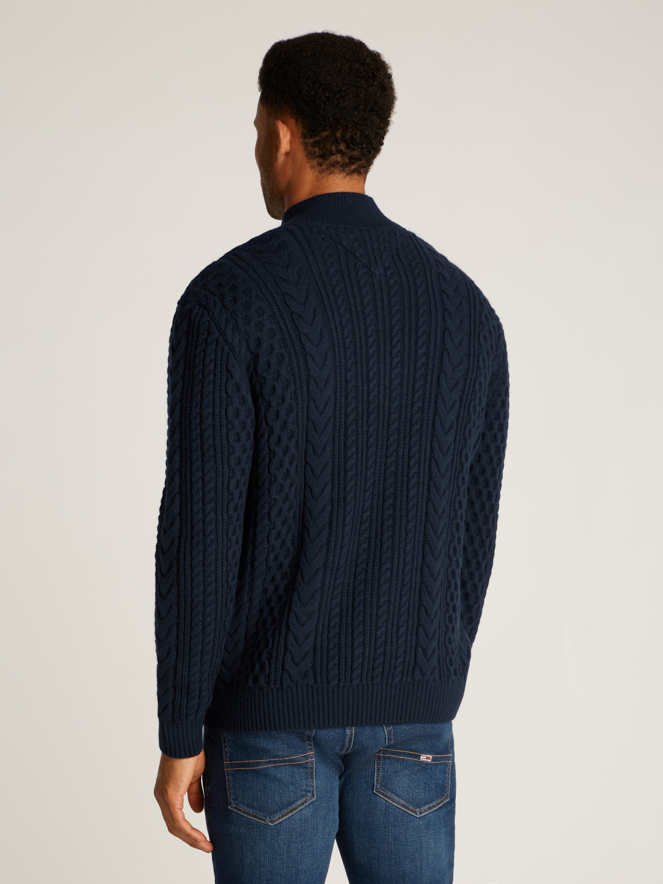 Tommy Jeans Stehkragenpullover TJM REG CABLE günstig online kaufen
