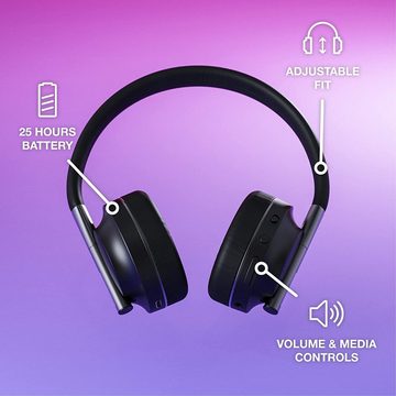 Happy Plugs Wireless Headphones 85dB Kabellos Bluetooth Kopfhörer Schwarz Over-Ear-Kopfhörer
