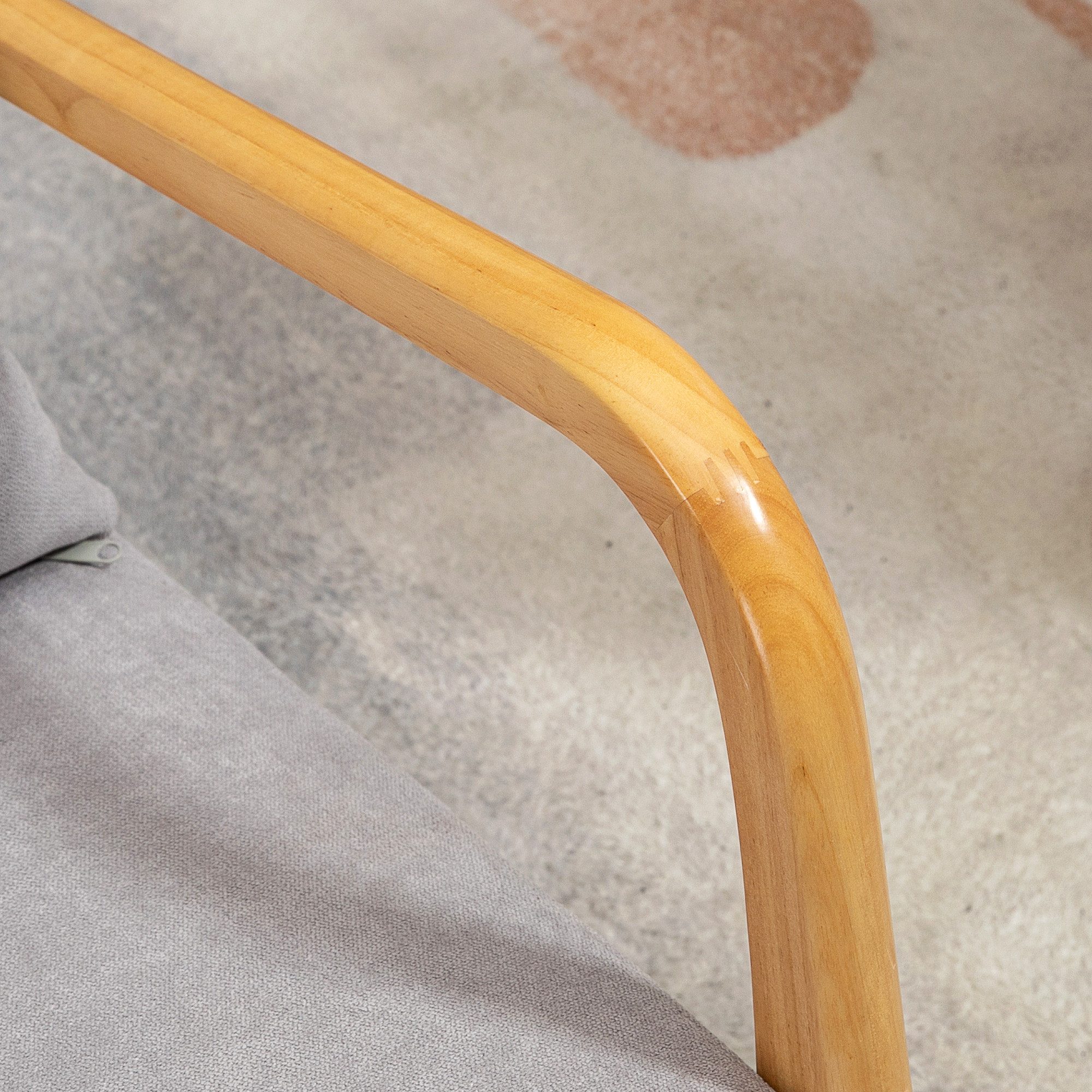 HOMCOM Relaxsessel mit Armlehne, Lendenkissen (Polstersessel, 1-St., Loungesessel), für Schlafzimmer, Wohnzimmer, Grau