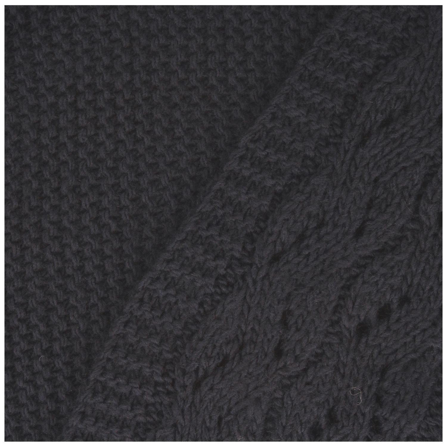 Breiter Schal, Strick Trachtenschal mit Lochmuster