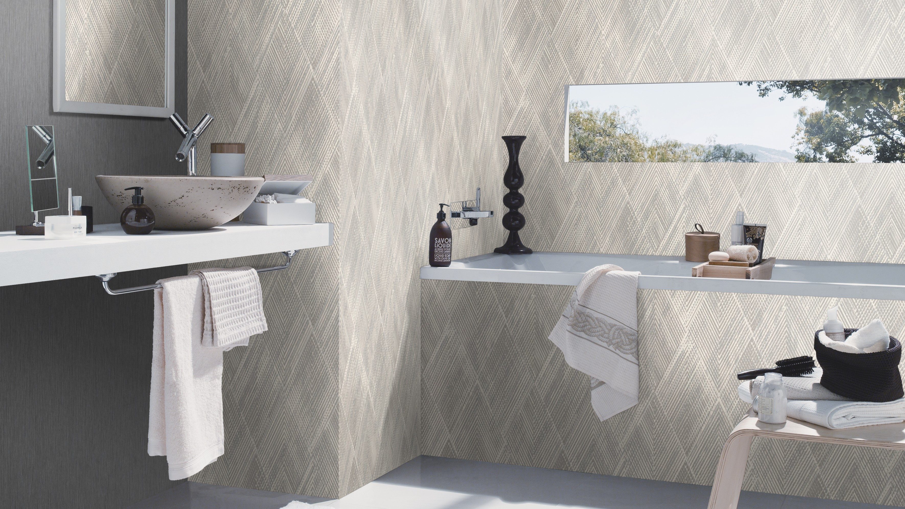 Rasch Vliestapete Vliestapete Perfecto VI 844115, strukturiert, geometrisch