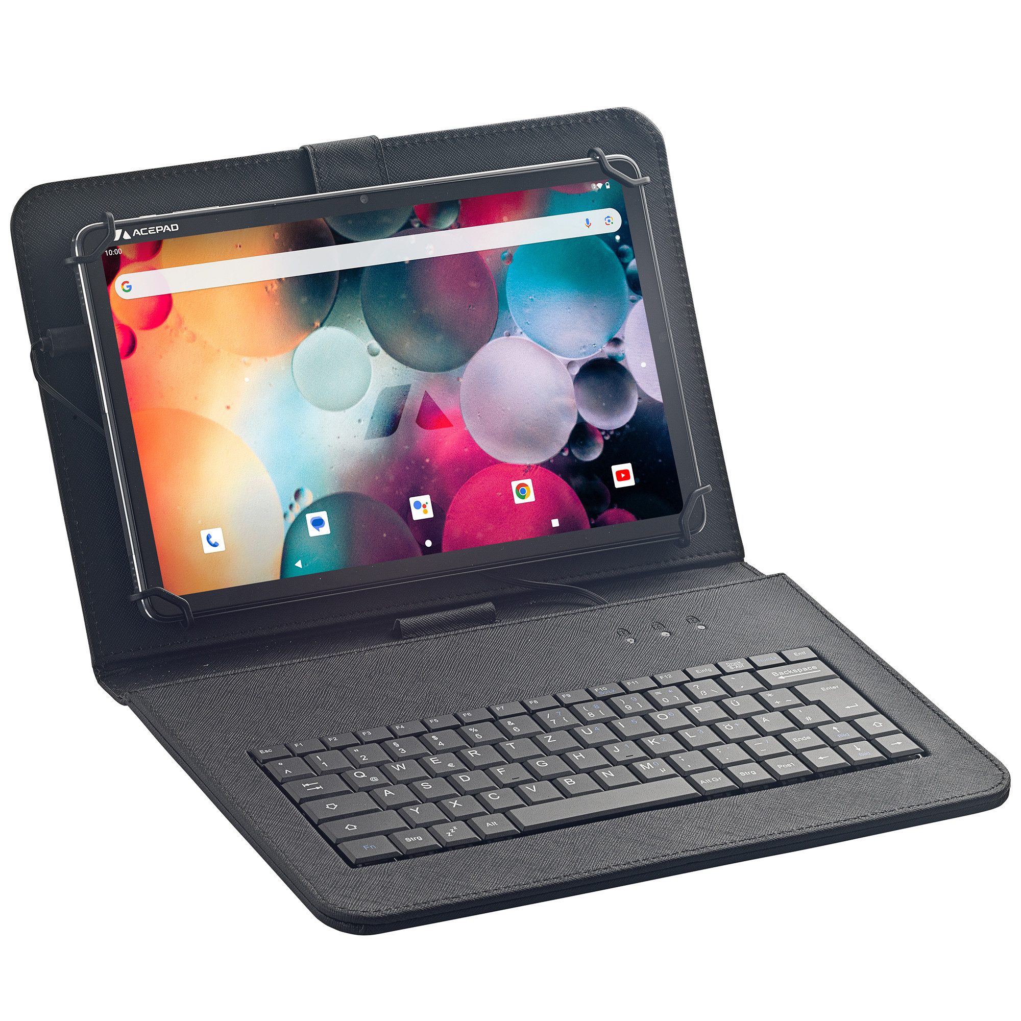 Acepad A170T Tablet (10.4", 256 GB, Android, 4G (LTE), T616 CPU, 10", 2000x1200 2K In-Cell Display, mit USB-Tastatur)