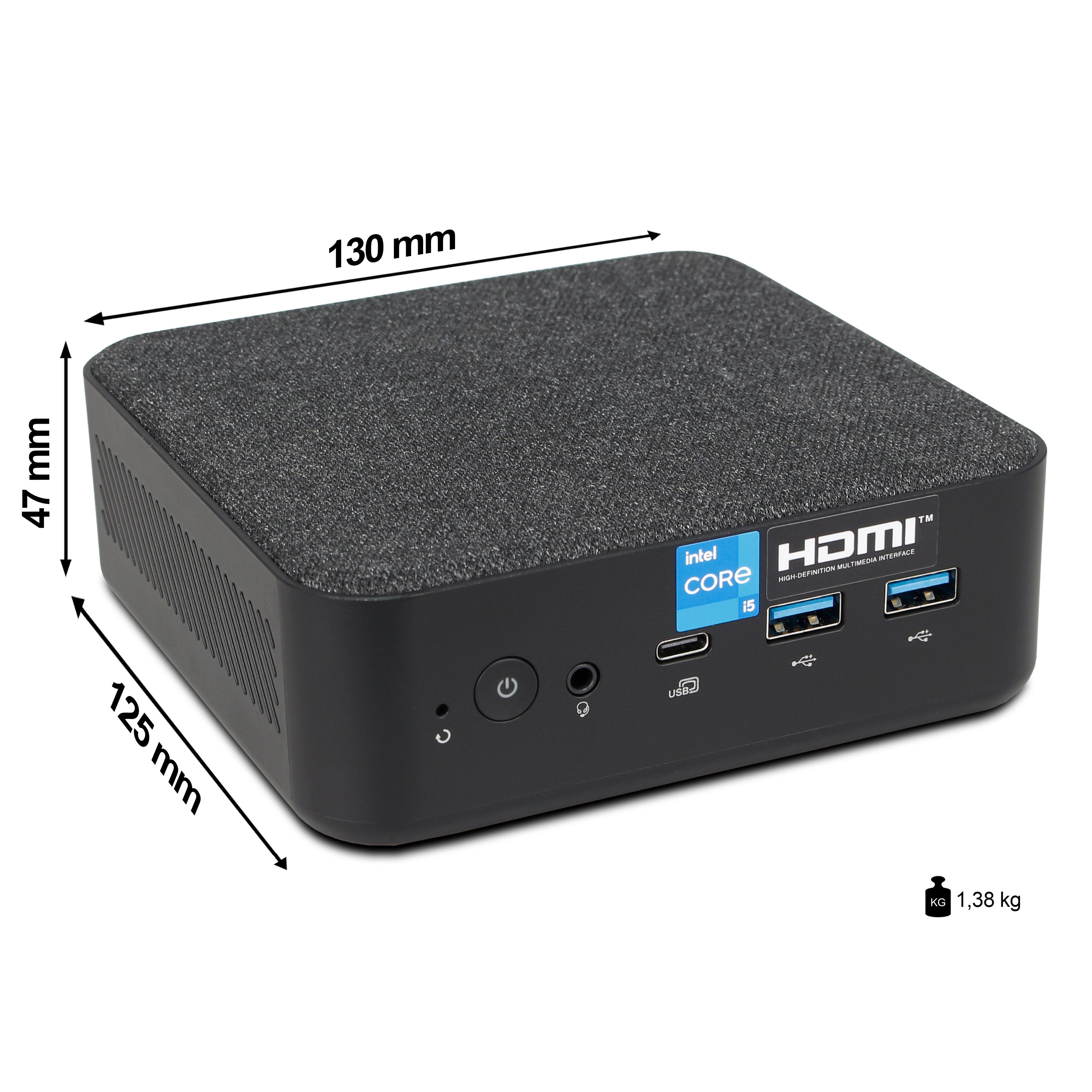 ANKERMANN-PC Acer Veriton Mini PC Mini-PC (Intel, Core Onboard Graphics, 16 GB RAM, 1000 GB SSD, Luftkühlung)