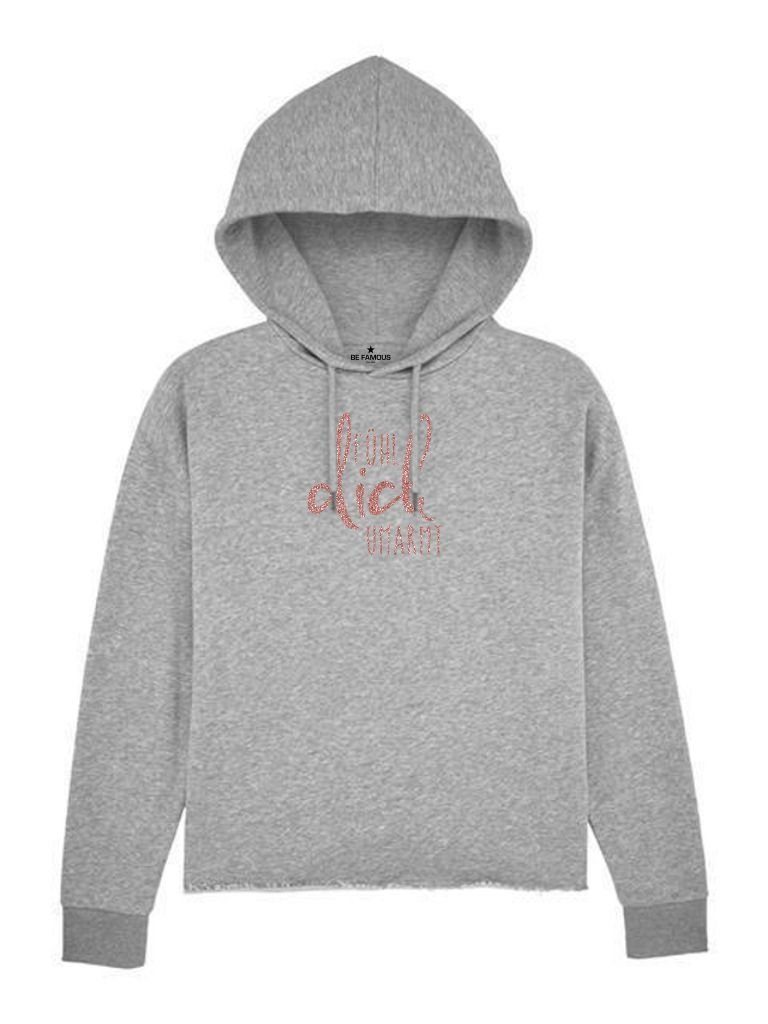 Sweatshirt Be Famous Women Boxy Hoodie günstig online kaufen