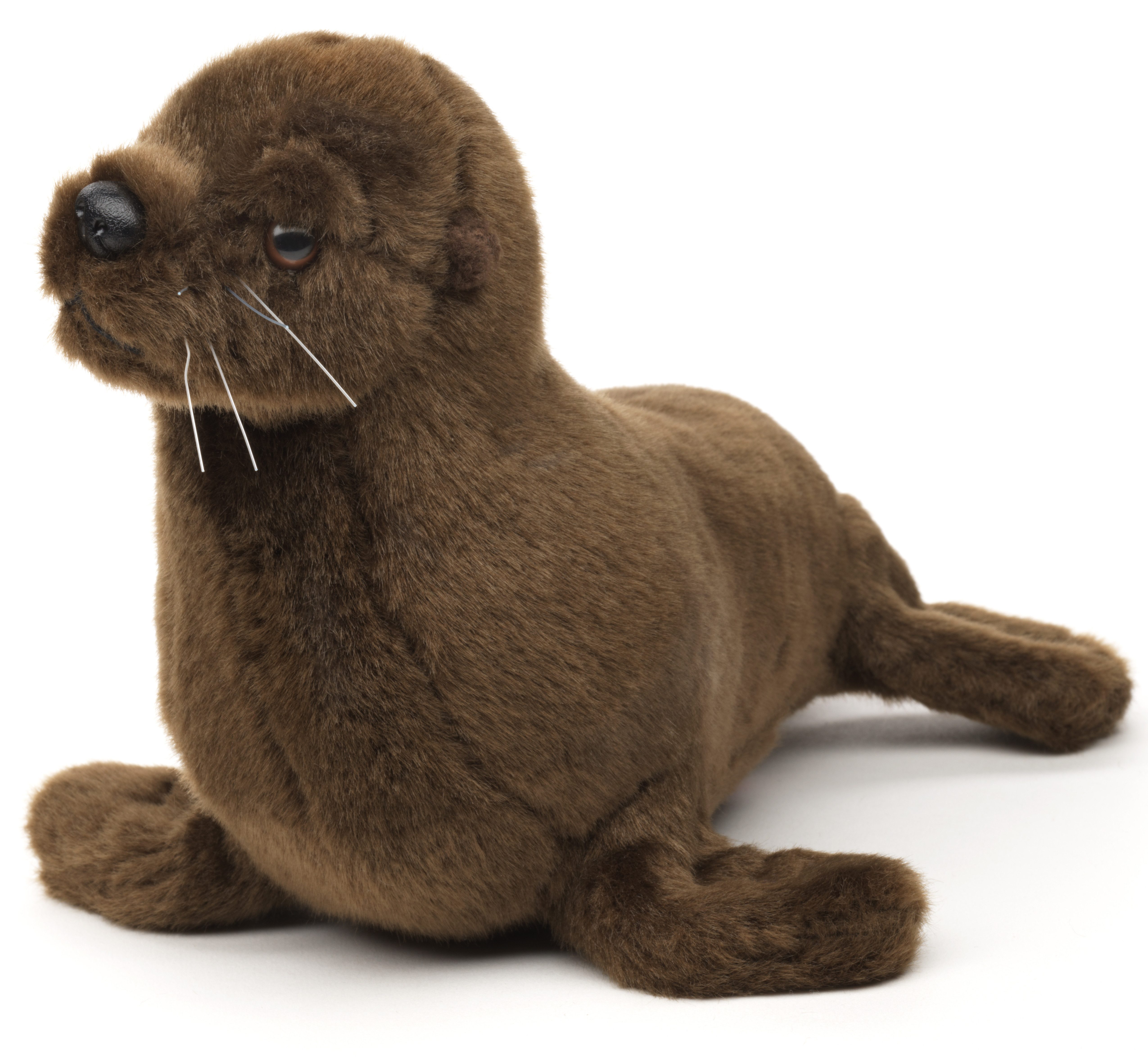 Uni-Toys Kuscheltier Seelöwe braun - verschiedene Größen - Plüsch-Robbe - Plüschtier, zu 100 % recyceltes Füllmaterial