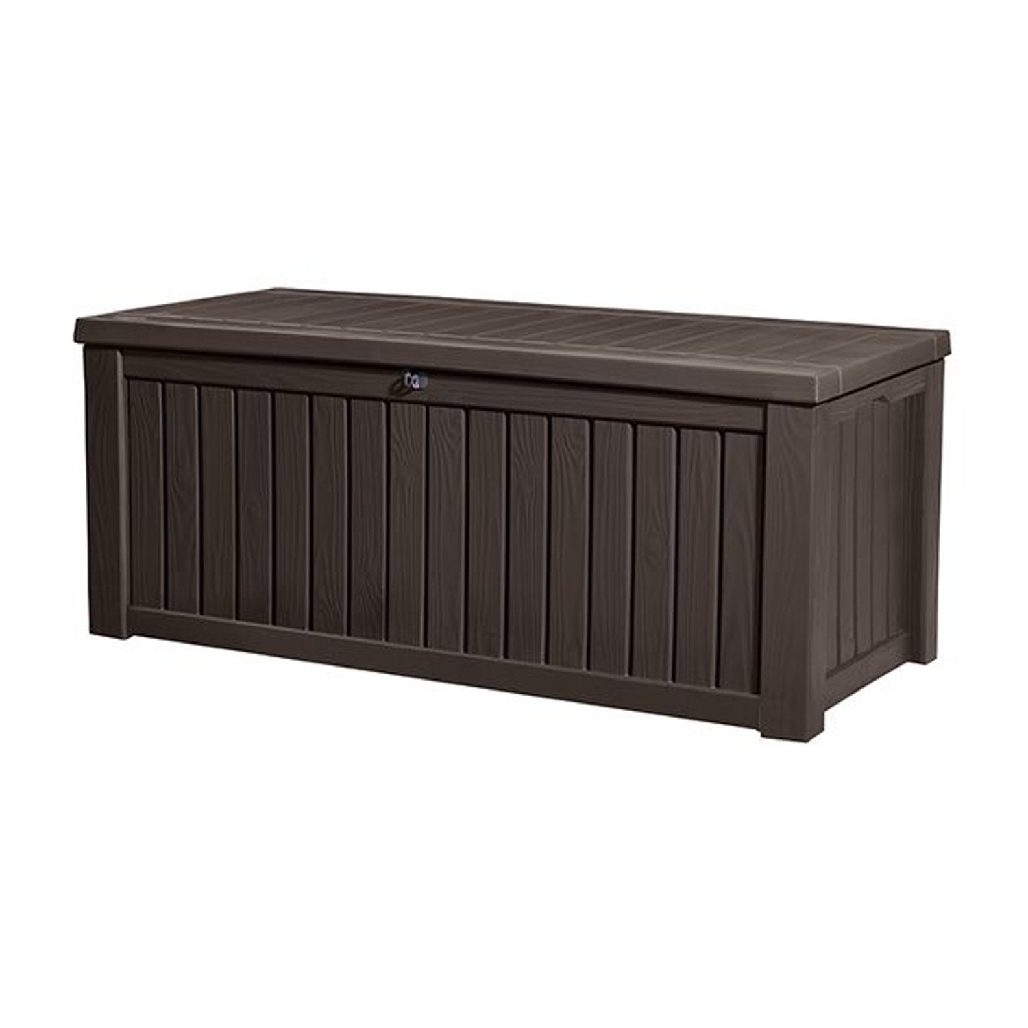 Gartenbox Rockwood, 570 Liter; Sitzfunktion für 2 Erwachsene; Integr. Gasdruckfeder; mit Schloß verschließbar