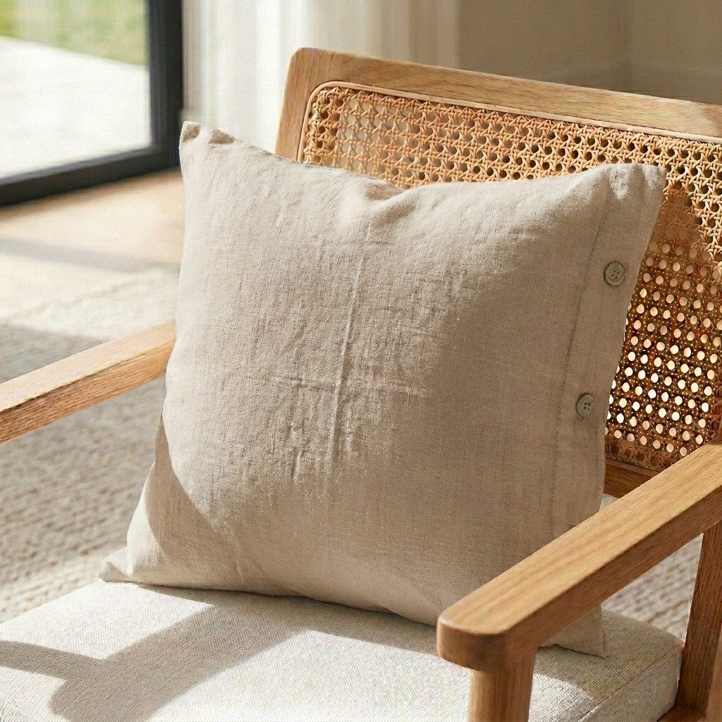 Interior by Hakito Kissenbezug 100% reine Leinen 180g/m² GOTS BIO zertifiziert