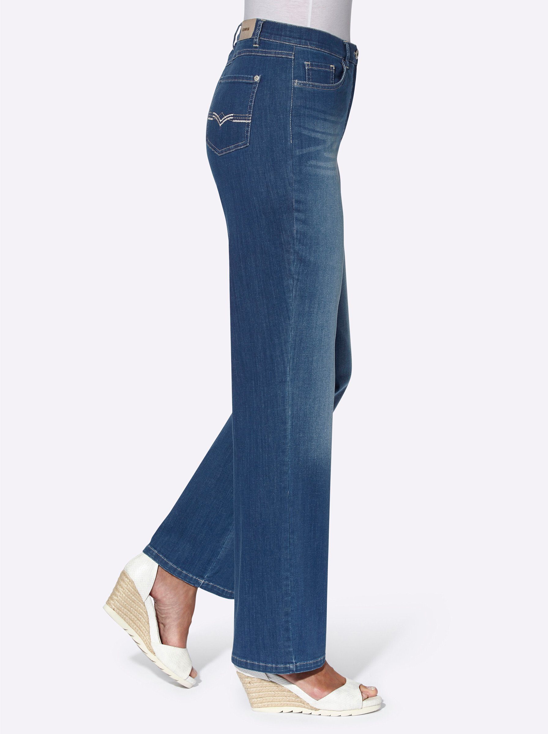 Cosma blue-stone-washed Bequeme Jeans