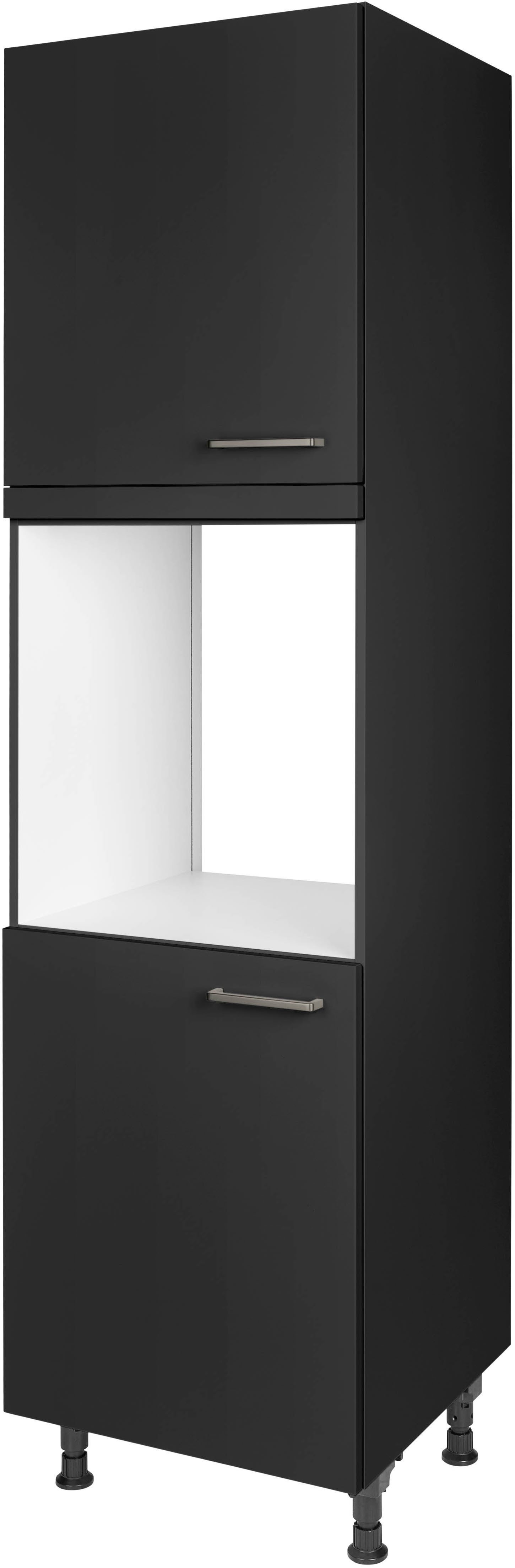 nobilia® Herdumbauschrank "Touch", Ausrichtung wählbar, mit zwei zusätzlichen Türen, vormontiert, Breite/Höhe: 60/167,8 cm