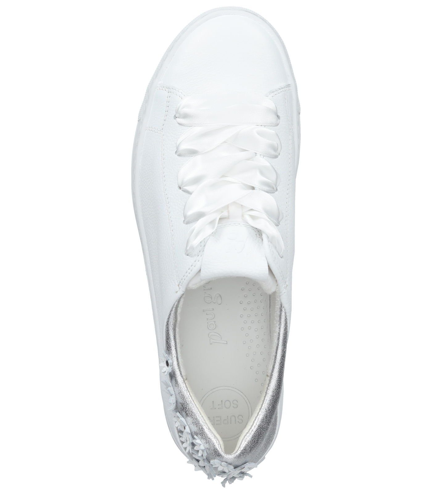 Paul Green Sneaker white/clay Glattleder Sneaker