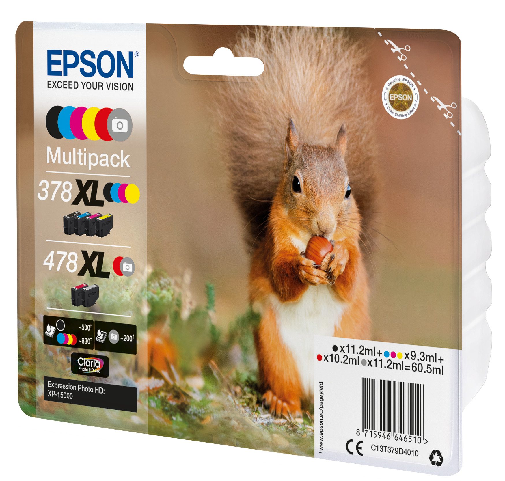 Epson Tintenpatronen Multipack 478XL (6 Farben) Tintenpatrone
