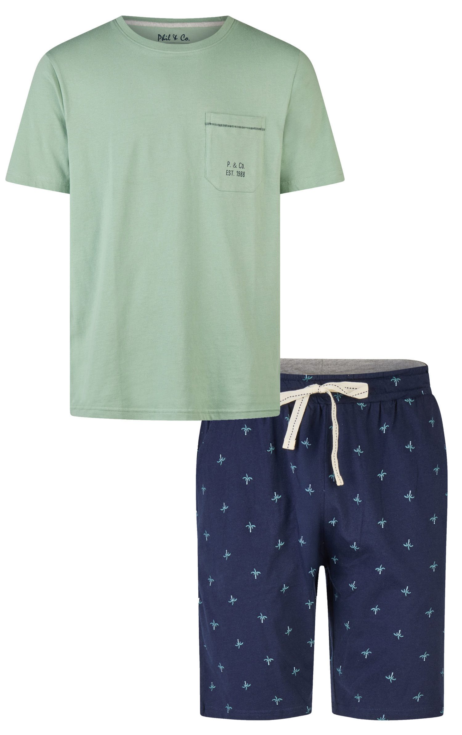 Shorty Modischer Herren Pyjama kurz