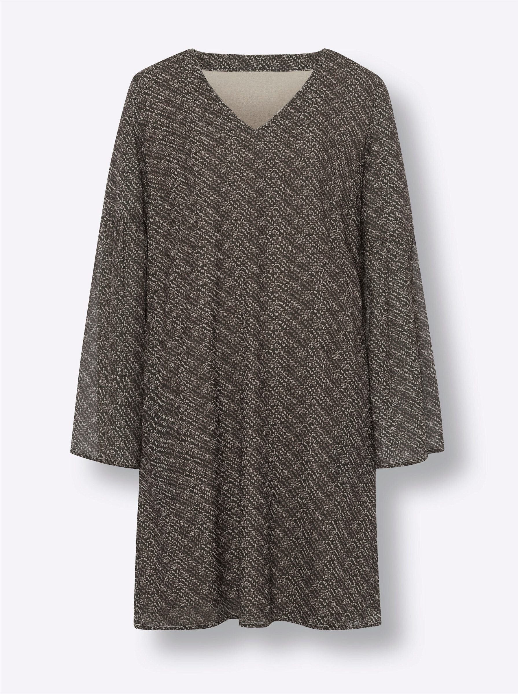 heine Etuikleid Druck-Kleid Langarm