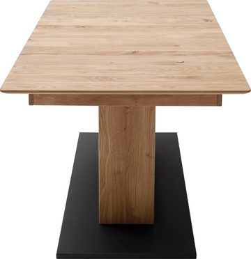 MCA furniture Esstisch Cuba, Esstisch Massivholz ausziehbar, Tischplatte mit Synchronauszug