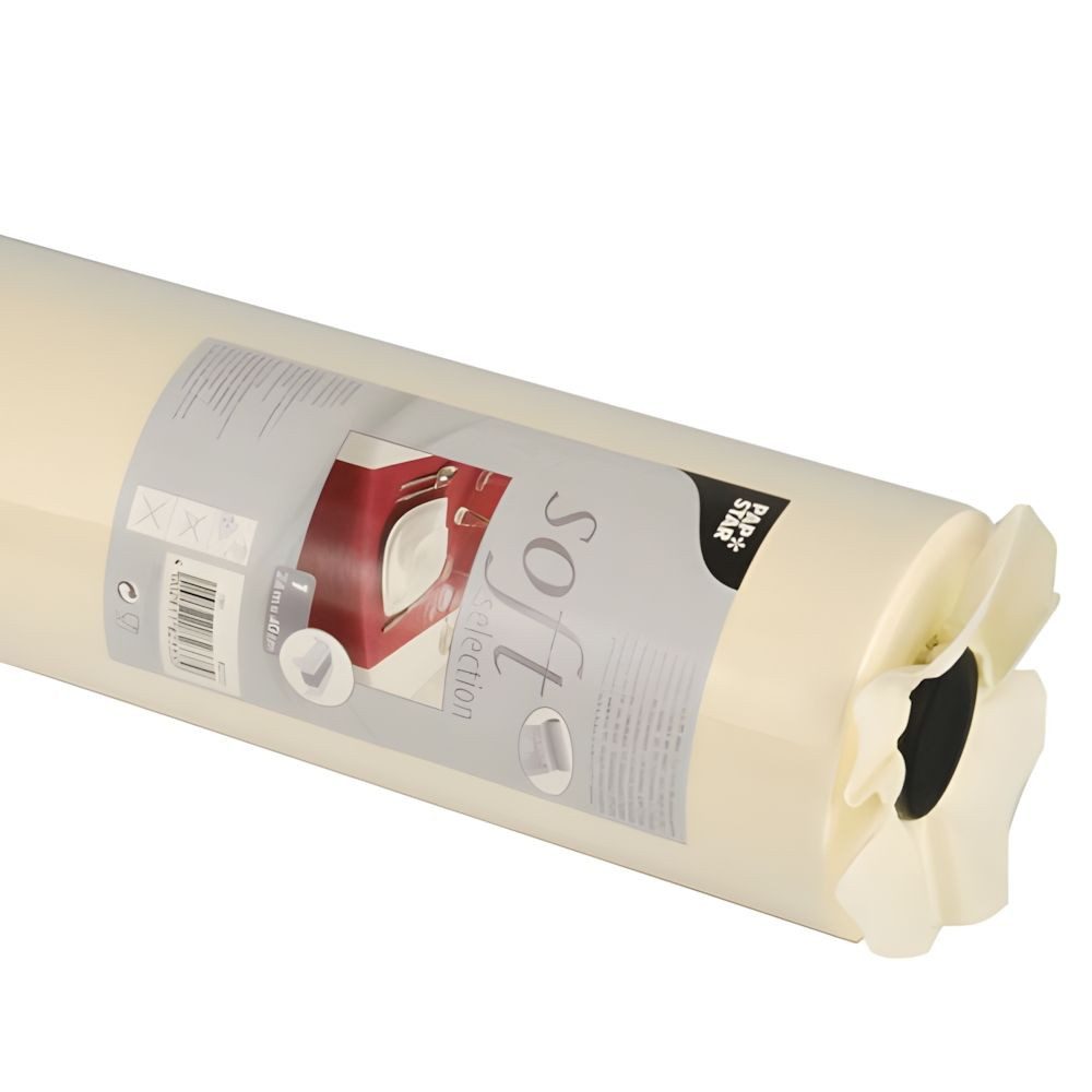 PAPSTAR Tischläufer Tischläufer, stoffähnlich, Vlies soft selection 24 m x 40 cm creme