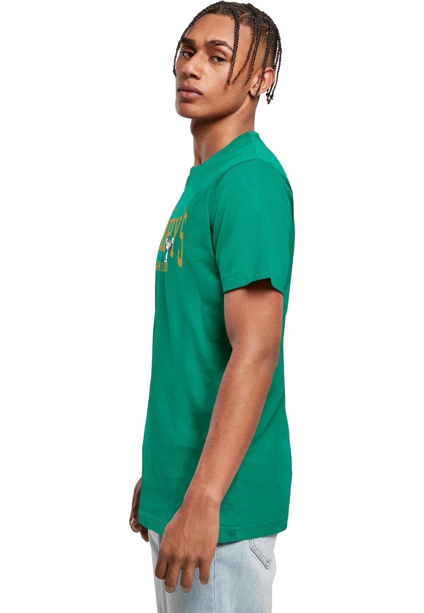 Merchcode T-Shirt Herren Peanuts - (1-tlg) forestgreen Round Strength Neck club T-Shirt